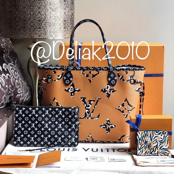 SOLD! Louis Vuitton Giant Jungle Neverfull Ivory - Picture 2 of 8